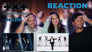 FIRST TIME reacting to TXT and Anitta! Back For More MV & Dance Practice!!