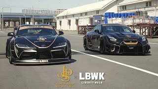 LB-WORKS SUPRA & LB-Silhouette WORKS GT 35GT-RR - YouTube