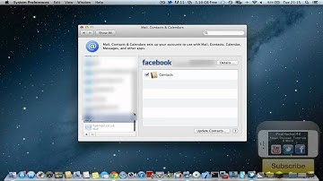 How To Enable Facebook Integration In Mac OS X 10.8 Mountain Lion