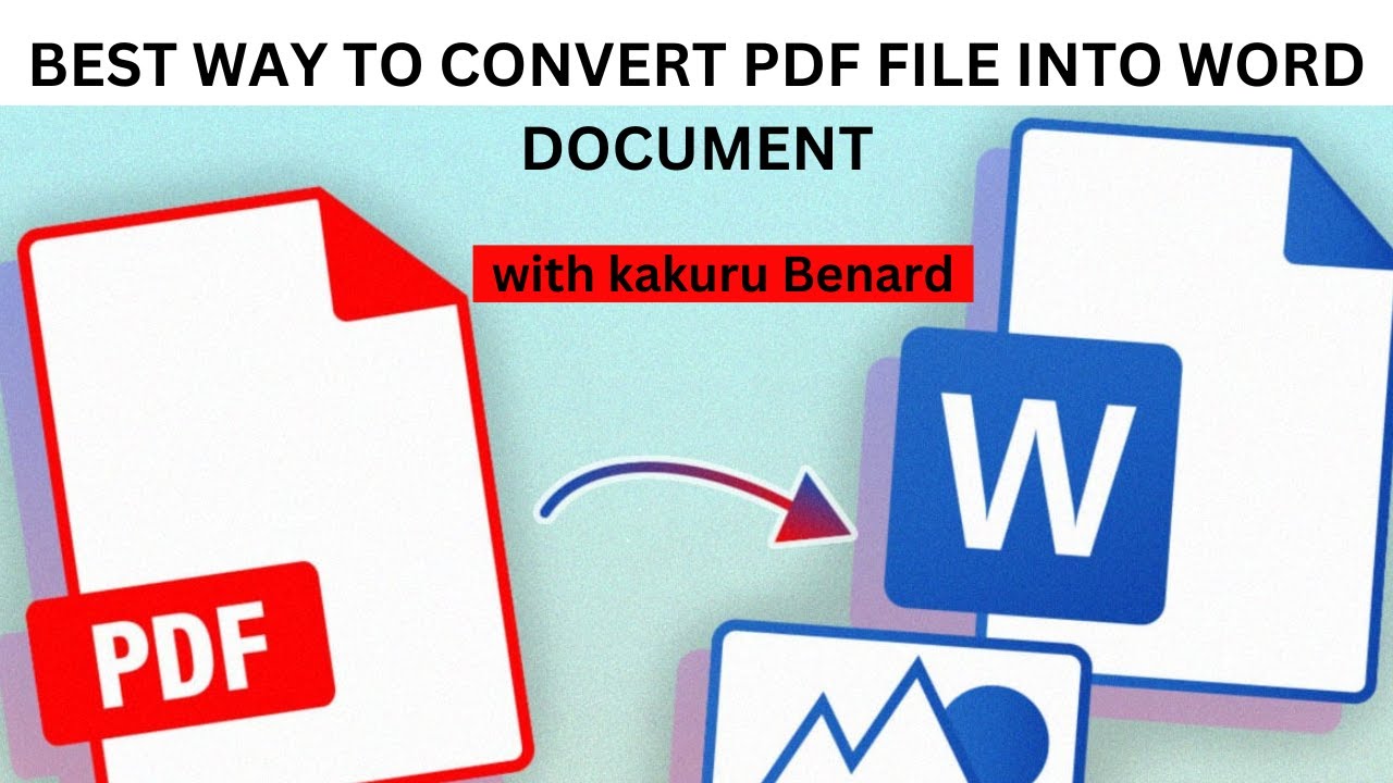 Best way to Convert PDF File into Word document