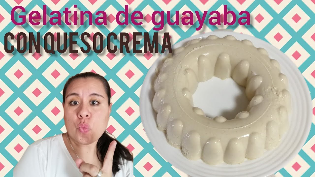 Gelatina de guayaba  con queso crema