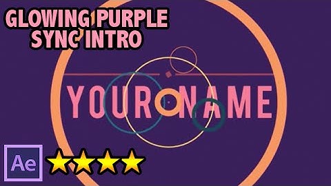 FREE 2D After Effects Pink/Purple Intro Template - No Plugins + FULL Tutorial - Free 2D Intro #66