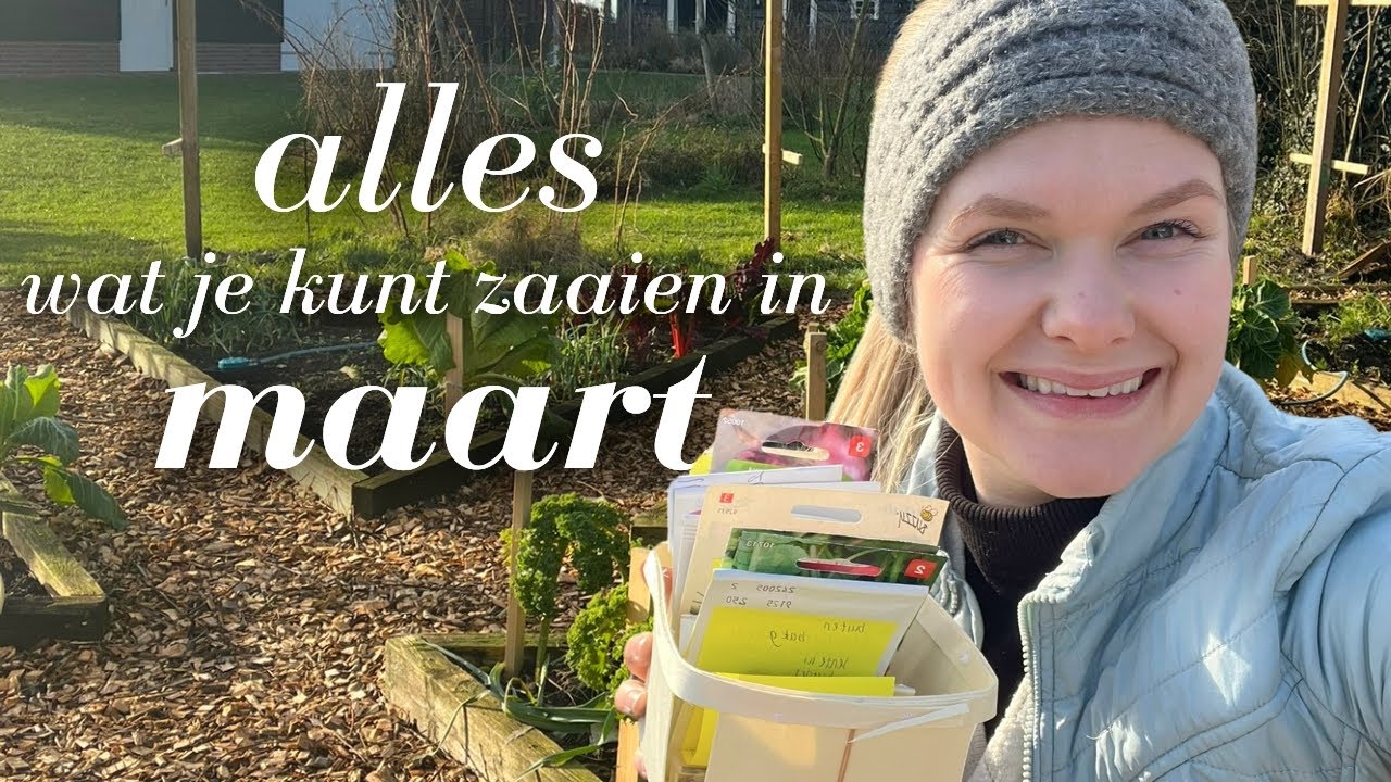 Wat kun je zaaien in MAART? + aardappels in hooi & tips voor kleine en grote tuinen