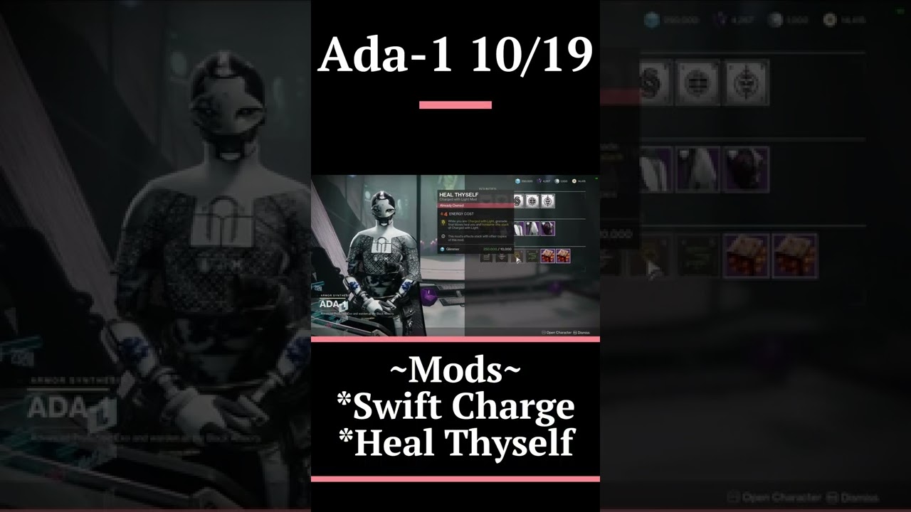 Ada-1 Mods Today 10/19 | Destiny 2