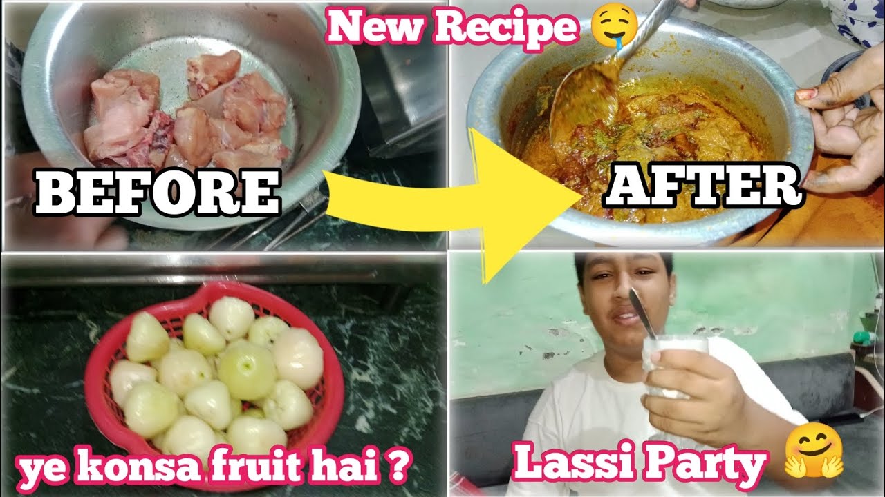 Ye Konsa Fruit Hai Aaj Mummy Ne Banaye 😊 Red ♥️ Chicken 🐔 Aur Punjabi