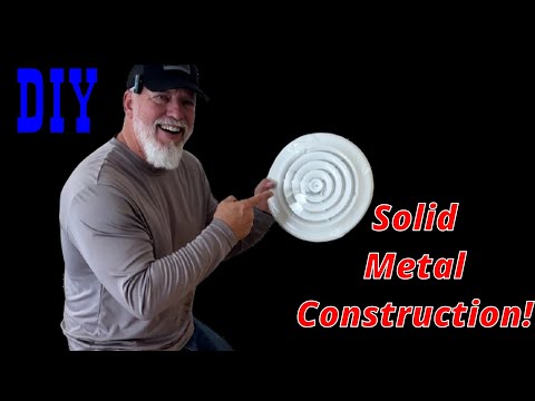Rare Steel Round HVAC Diffuser - A DIYer's Dream Find!