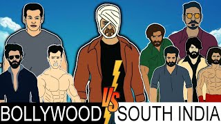 BOLLYWOOD vs SOUTH | TIGER | SALMAN | PUSHPA | KGF | JAWAN | MAARI| VEDHA | RRR || SheikhShanArt