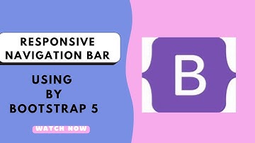 Build a Responsive Navigation Bar using Bootstrap in 5 Minutes