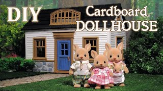 DIY Cardboard Dollhouse Cottage for Sylvanian Families