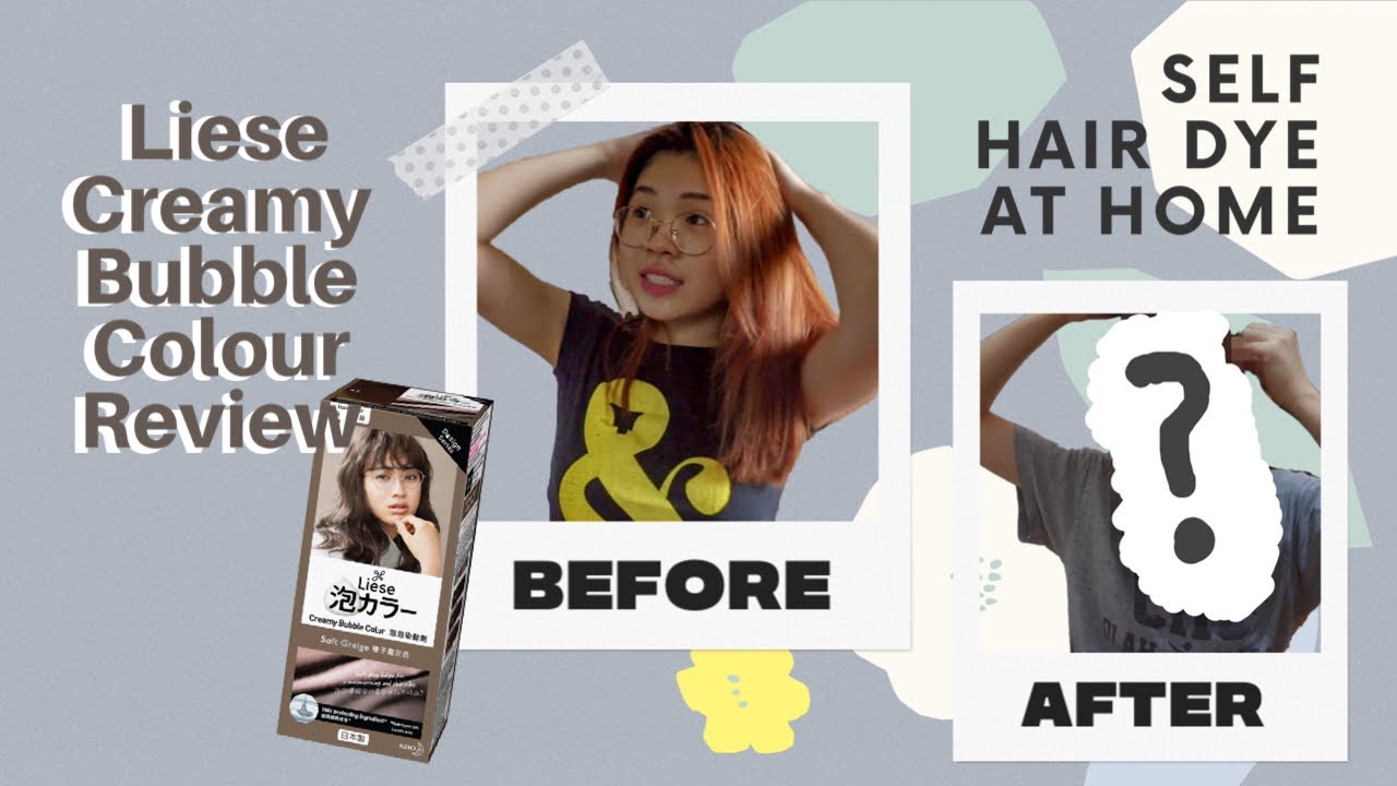 Eng Less Than Rm50 Hair Dye Review On Liese Creamy Bubble Colour Soft Greige Jesswenpei Youtube