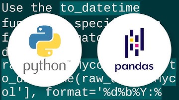 Convert Pandas Column to DateTime