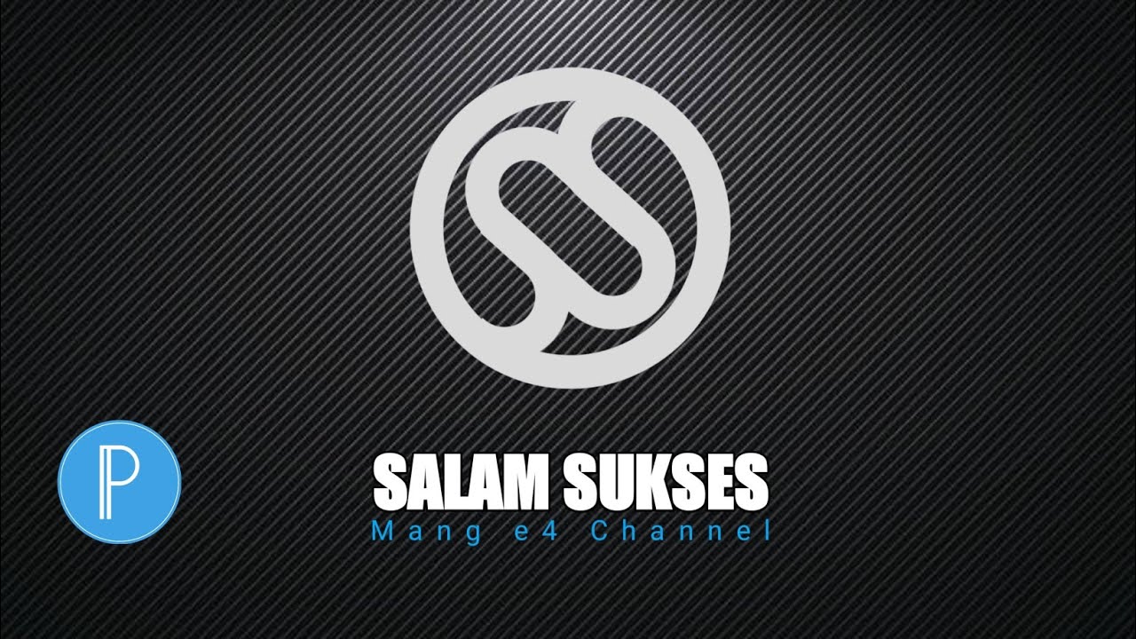 Cara membuat logo monogram inisial dua Huruf S+S di pixellab - YouTube