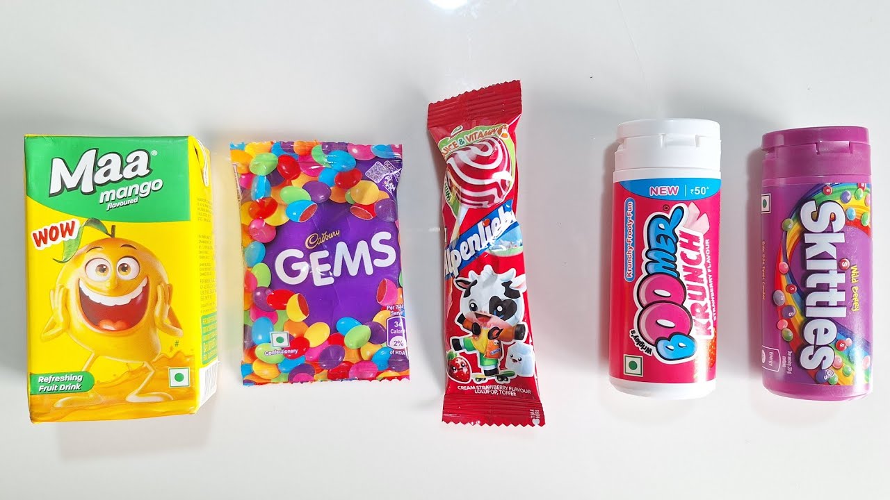 ASMR Most Popular Candys / some lots of colorful rainbow lollipop candy / unpacking chocolate eat #9