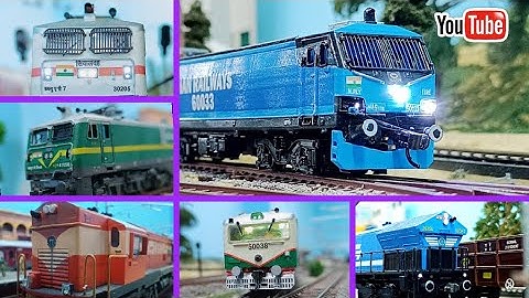 Indian Railways Model Train Run Compilation Part 3 | HO Scale Model Train | WAP 7 Model | train