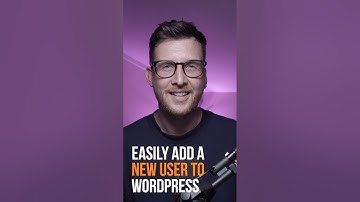 Add a New User to WordPress #shorts