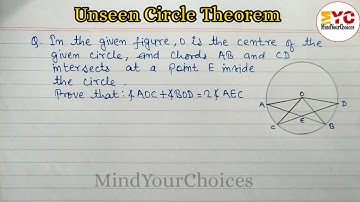 unseen theorem of circle | unseen theorem of class 10 @mindyourchoices #mindyourchoices