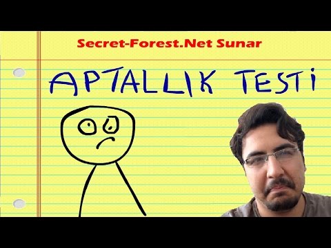 Ben Aptal Değilim !!! ( Aptallık Testi )