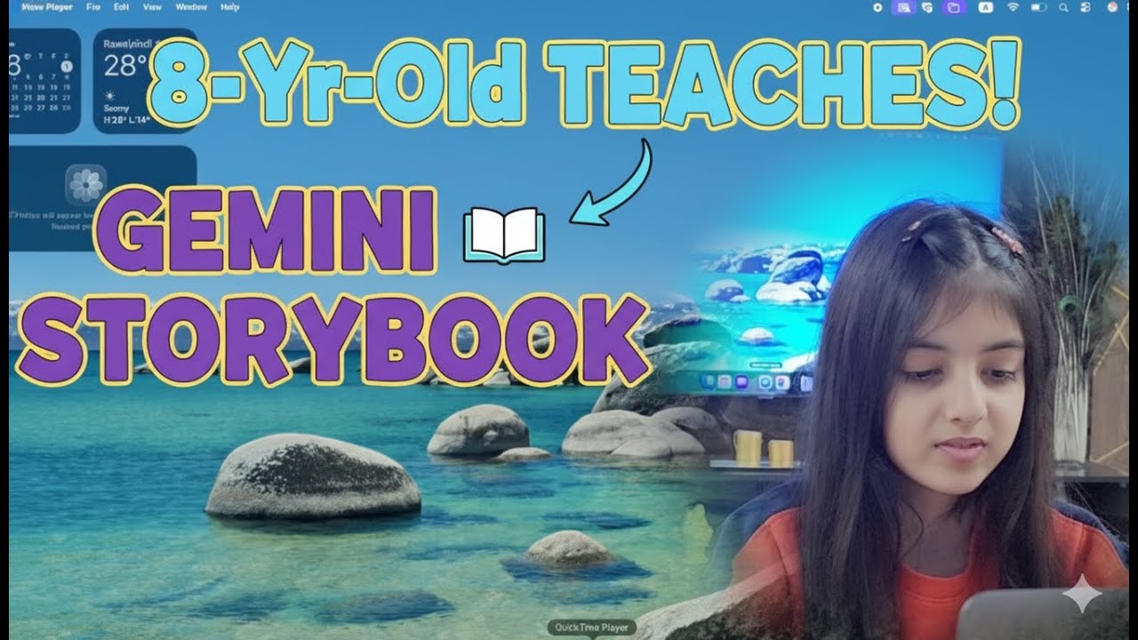 Watch an 8-Year-Old Master Gemini Storybook! (Create, Listen, Read & Print)