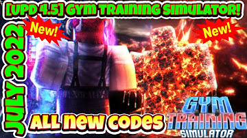 2022 ALL SECRET CODES Roblox [UPD 4.5] 💪 Gym Training Simulator!, NEW CODES, ALL WORKING CODES