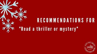 Winter Reading Bingo Challenge 2021 - Read a Thriller or Mystery