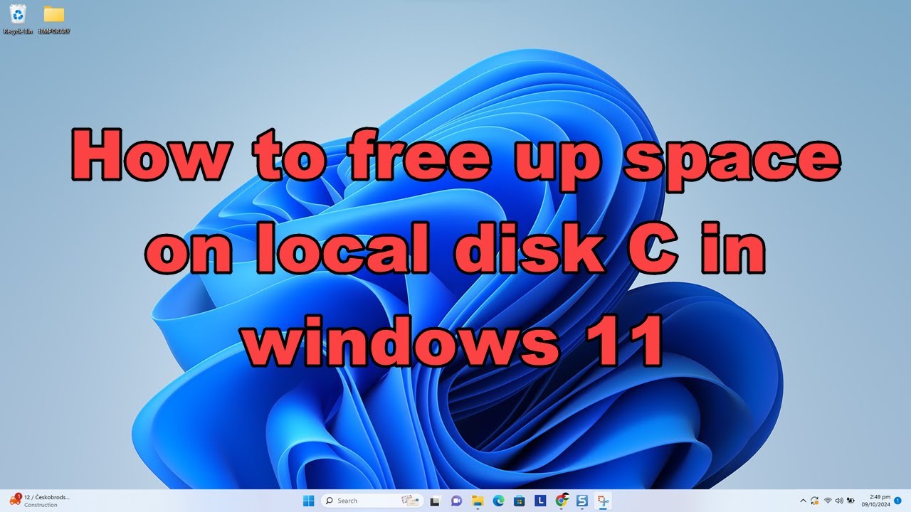 How to free up space on local disk C in windows 11 - YouTube