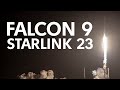 КРАСИВАЯ Трансляция SpaceX Falcon 9 | Запуск Starlink 23