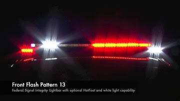 Federal Signal Integrity Lightbar with optional HotFoot and white light capability