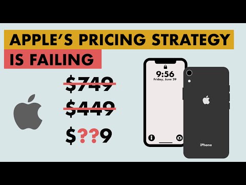 What pricing strategy does Apple use?