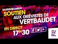 Rassemblement en soutien aux grévistes de Vertbaudet