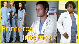 ASÍ LUCÍAN LOS PRIMEROS INTERNOS DE  Grey’s Anatomy en el 2005