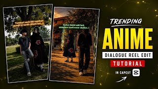  Instagram Trending Anime Dialogue Reel Edit In CapCut | Obito Uchiha Edit Tutorial |🔥 #sagareditzu 