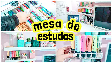 O que deve ter na mesa de estudos?