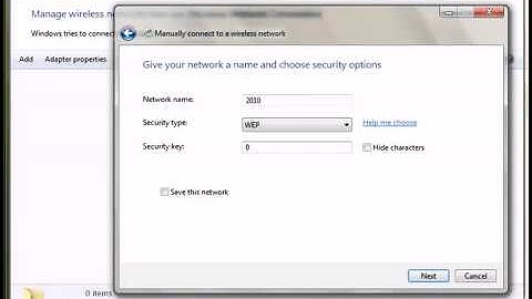 How to create Ad Hoc Connection at Windows 7