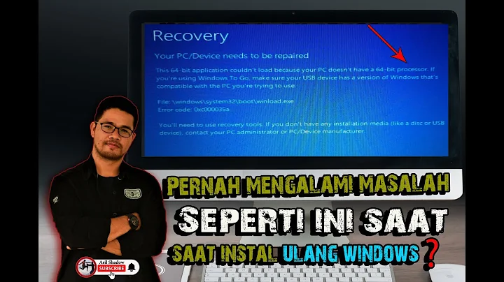 Masalah install ulang windows karena prosesor 32 bit dan 64 bit | masalah instal ulang windows
