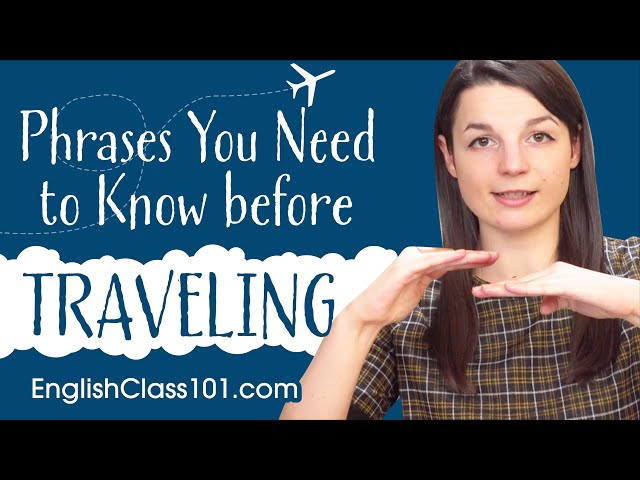 🌎Top MOST Important Travel Phrases in English✈ 