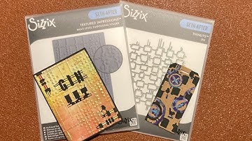 SETH APTER -New dies and embossing folder from Sizzix