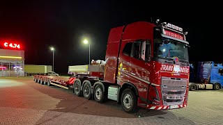 New 2022 Volvo FH16 750. Interior onboard, engine sound and night driving.