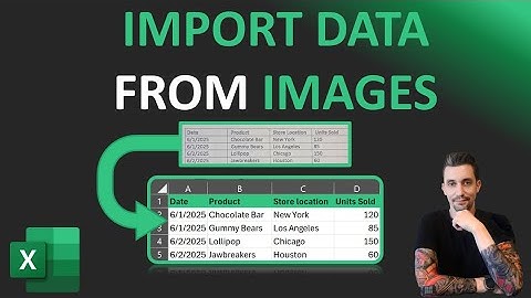 Excel Tips - Get Data from Photo or Image