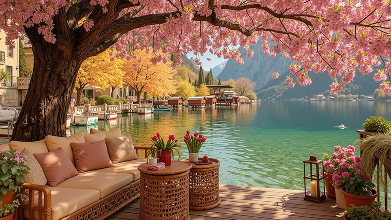 Relaxing Spring Morning Jazz for Cozy Coffee Shops ~ Bossa Nova Vibes ...