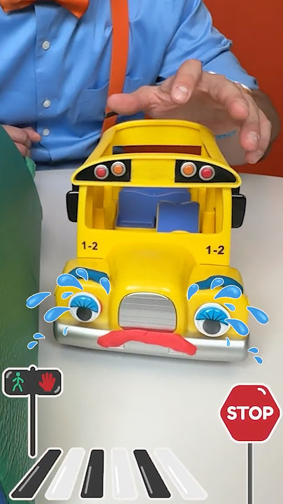 Mengapa bus sekolah terlihat menyedihkan😭? Blippi Belajar Emosi dengan Mobil Mainan! #blippi #shorts