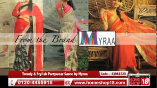 Homeshop18 - Trendy & Stylish Partywear Saree By Myraa