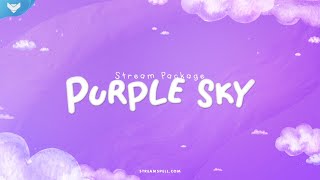 Purple Sky Stream Overlay Package by StreamSpell
