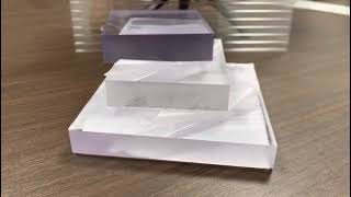 Hardened solid polycarbonate sheet