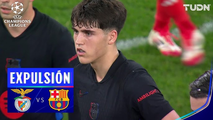 BARCELONA SE QUEDA CON 10! | Benfica 0-0 Barcelona | UEFA Champions League  24/25 | TUDN - YouTube