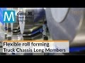 Flexible roll forming of Truck Chassis Long Members