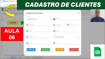 Planilha Google de Cadastro de Clientes com Formulário | Campos de Texto | Aula 06