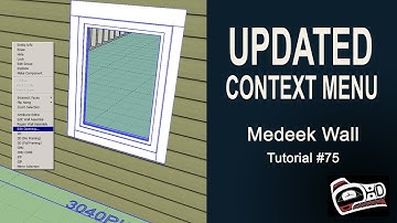Medeek Wall Plugin Tutorial 75 - Updated Context Menu