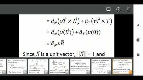 Tangential and Normal Components of Acceleration|Binormal Vector|3rd SEM UG|Complimentary Maths