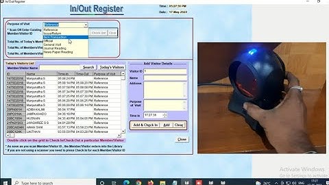 Library Attendance Management System | In/Out Management | EasyLib Software | Honeywell Scanner