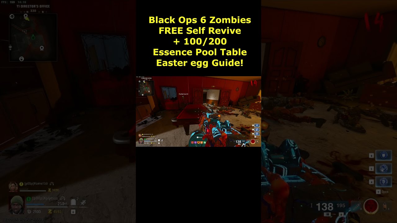 Reckoning FREE Self Revive 100 Points Pool Table 115 Easter Egg Guide Black Ops 6 Zombies DLC 4 
